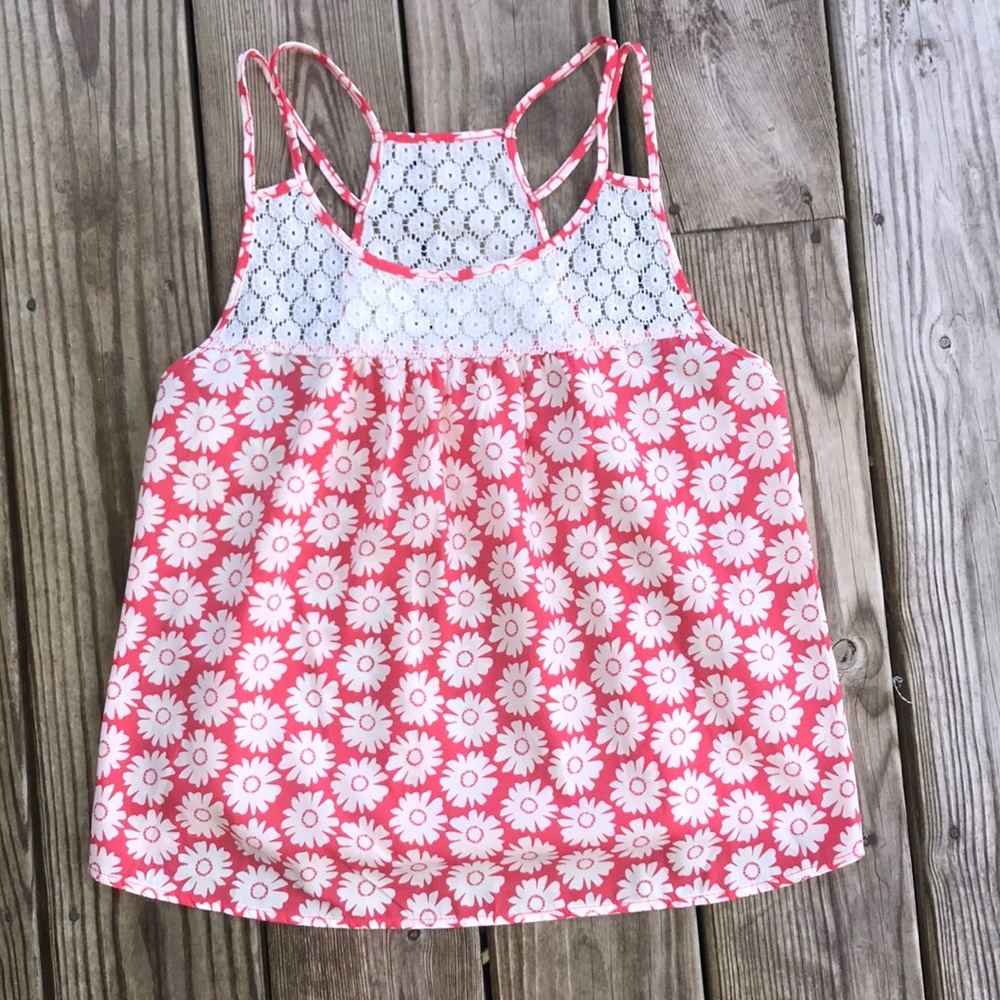 Flowery halter top